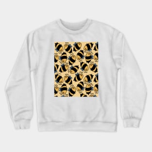 Bees Pattern Crewneck Sweatshirt